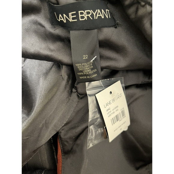 Lane Bryant Women's Gray Red Halter Neck Maxi Dress Size 22 Light Padding NEW - Picture 3 of 12